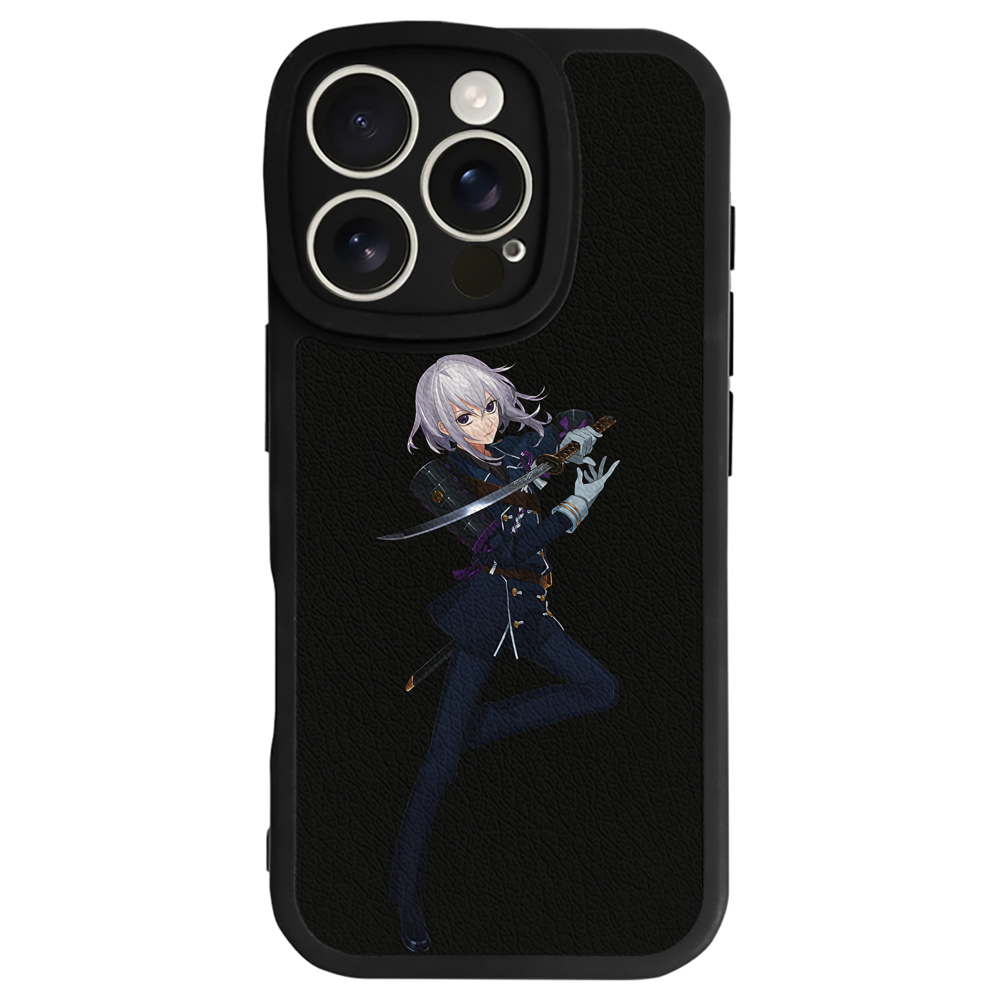 （画像用） 刀剣乱舞 Touken Ranbu 【iPhone 16シリーズ対応】シリコンスマホケース（レザー調） 材質：シリコン